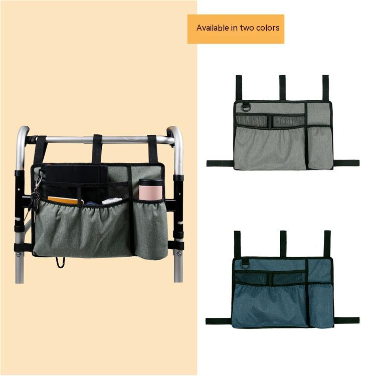 Title 8, Walker Buggy Bag Wheelchair Side Hanging Storag...