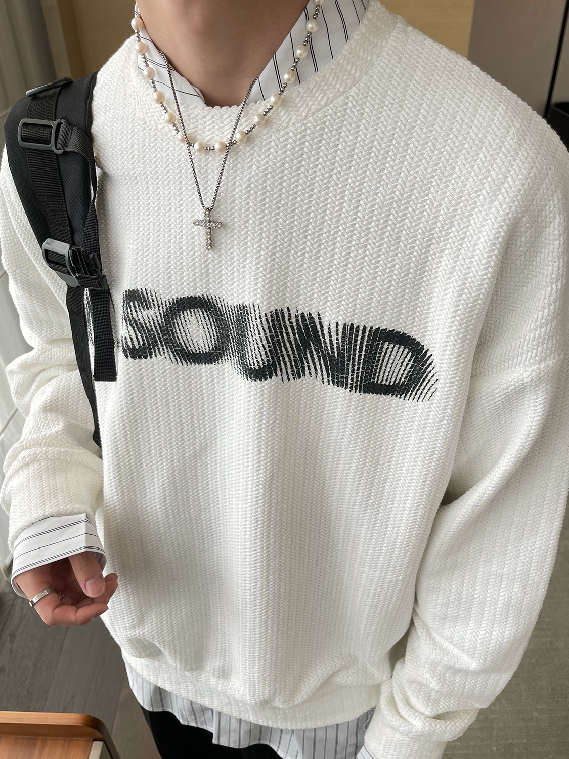 Title 6, Round Neck Sweater Men