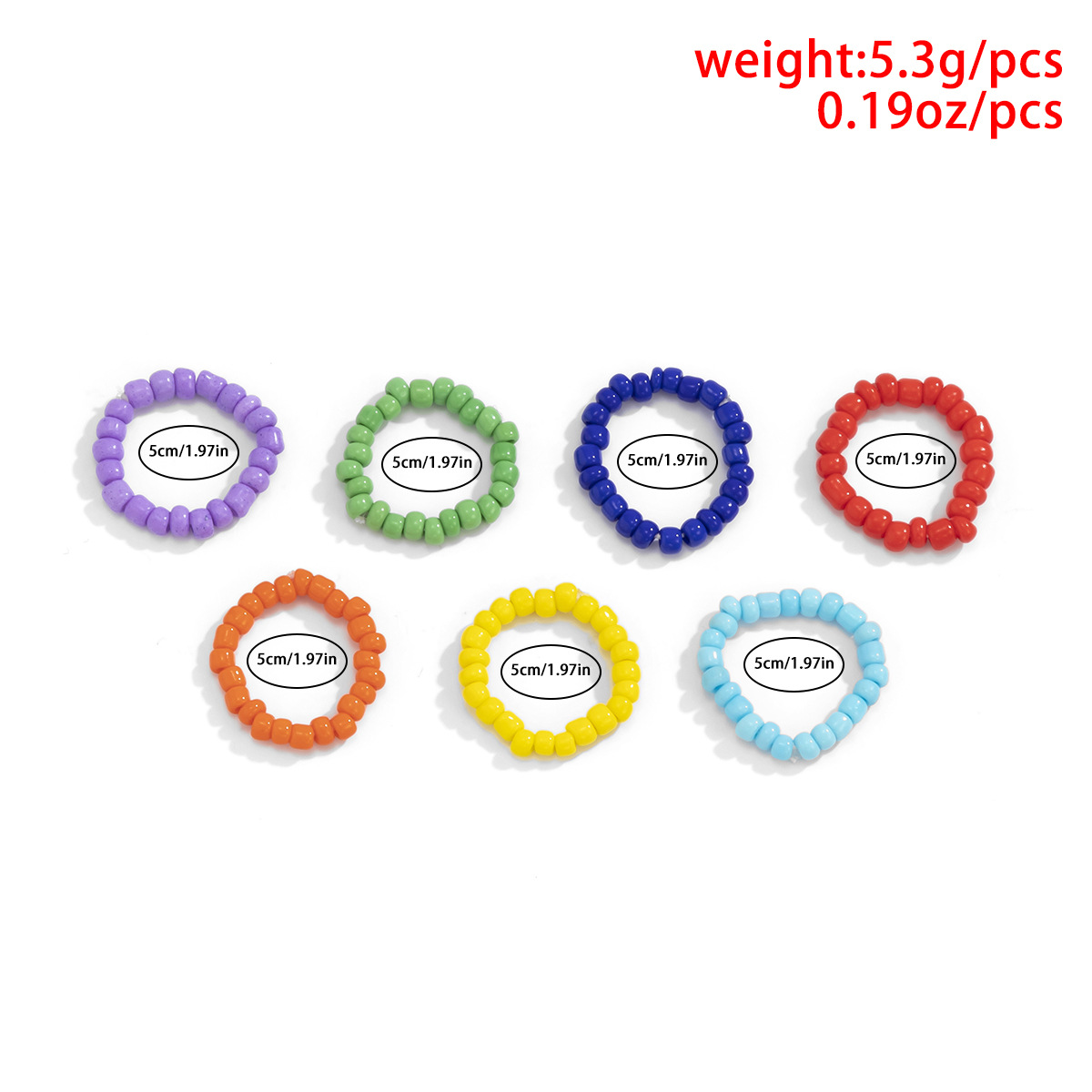 Colored Elastic Rope Ring European And American Cross-border Jewelry