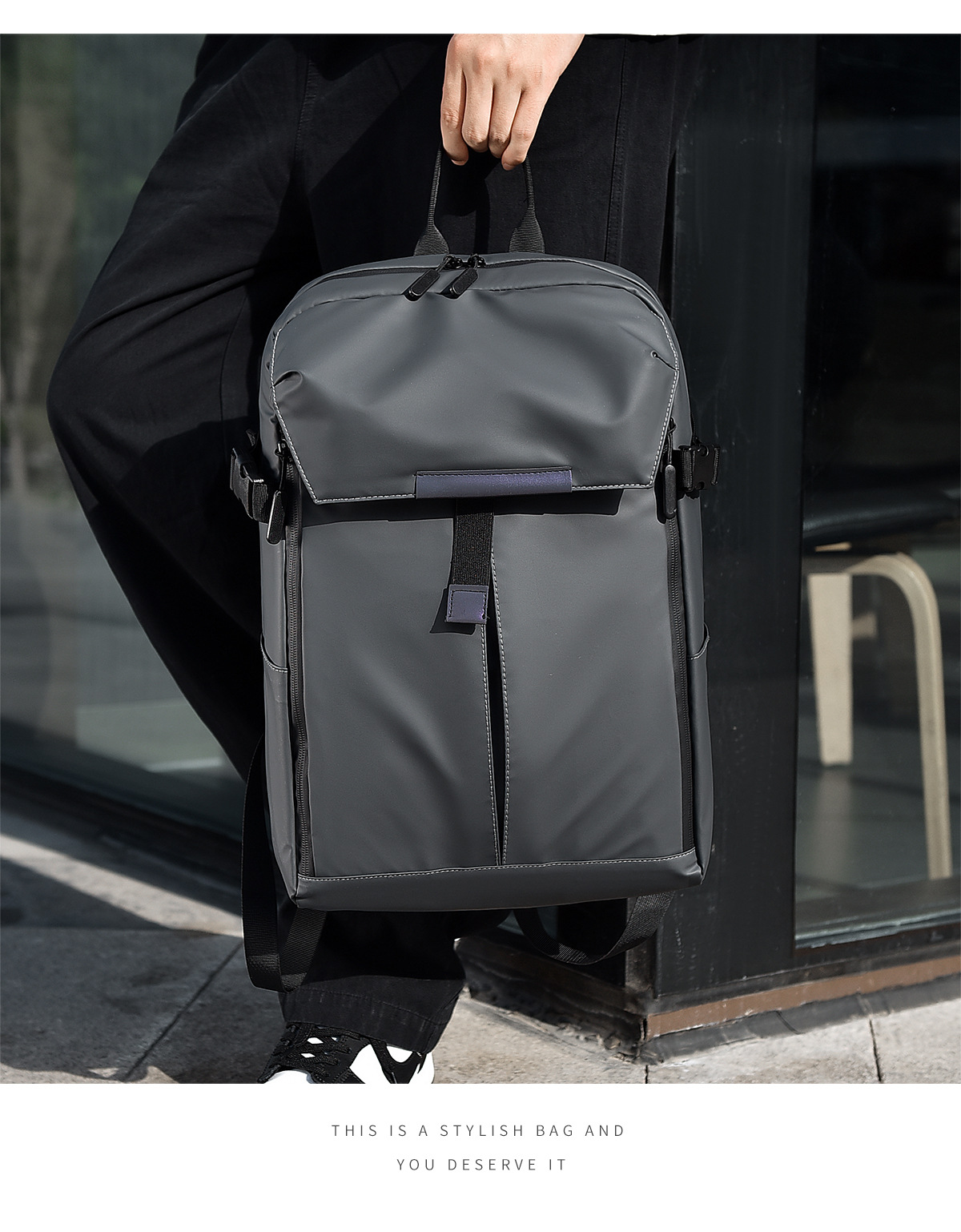 Title 2, Large Capacity Leisure Travel Laptop Bag Men