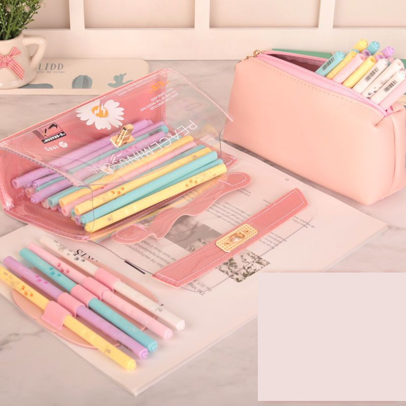 Small Daisy Transparent Pencil Case Stationery Box