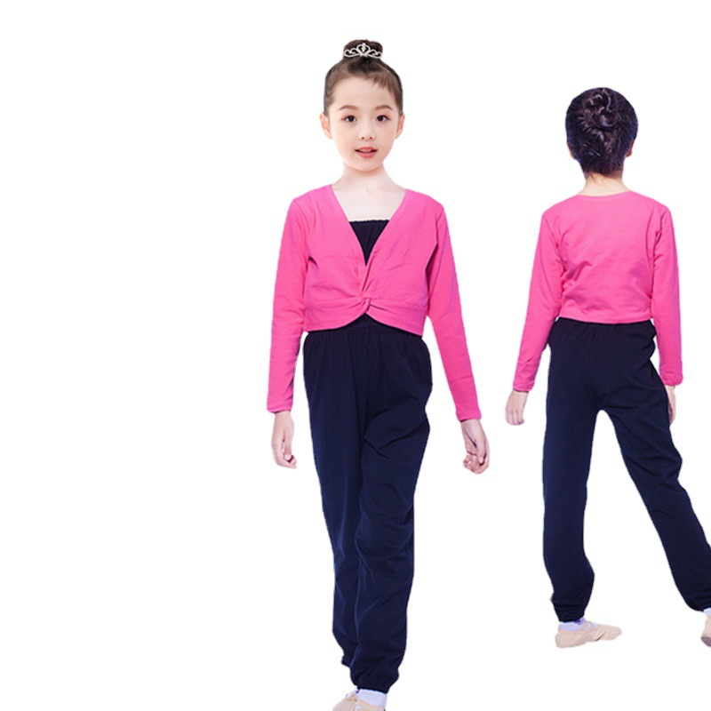 Children's Shawl Lycra Cotton Dance Jacket
