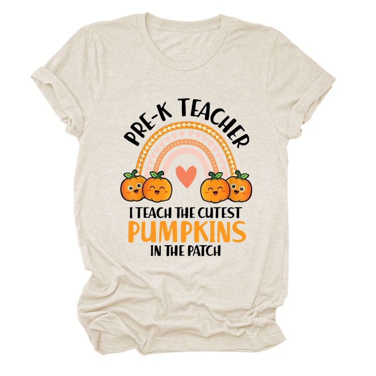 Title 2, T-shirt Halloween Tęczowa Miłość Dyni krótki rę...