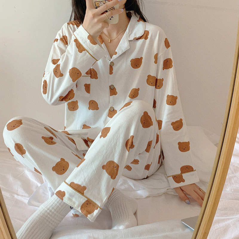 Title 6, Spring and Autumn Long-sleeved Pajamas for Wome...