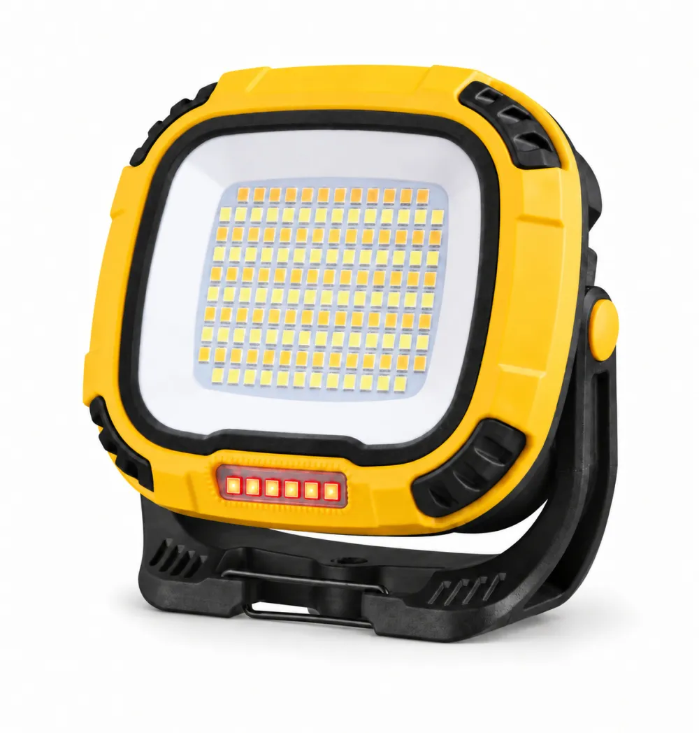 Rechargeable Magnetic Battery Display Type C LED Work Light Base Hanging W892 2 Adjustable Stand