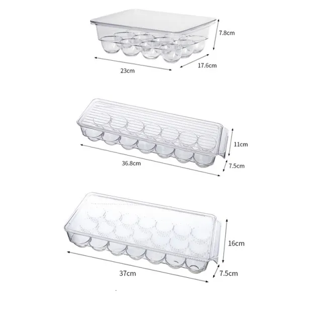 Room Transparent Refrigerator Storage Box Drawer Type Fresh keeping Dumpling Box Food grade Multi function A18 - Shop at LoveMi