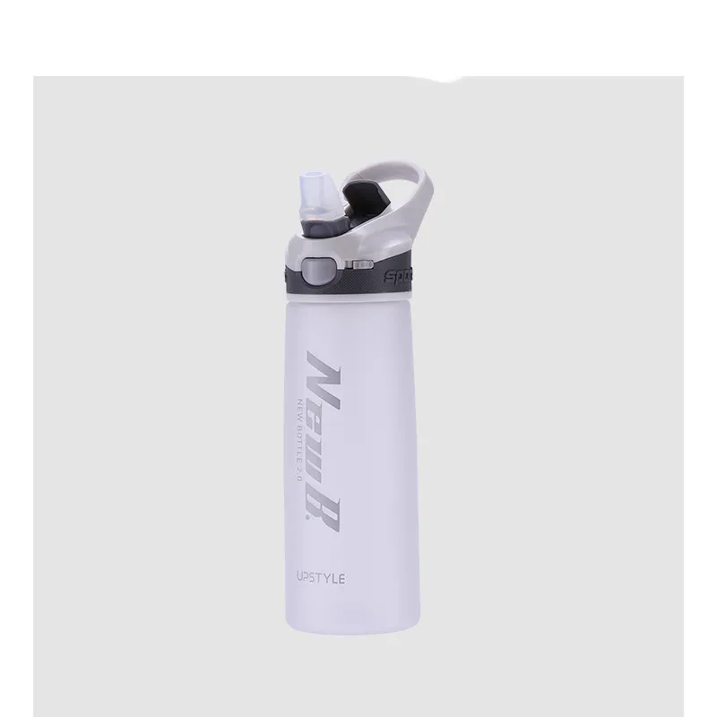 Large Capacity Fitness Straw Water Bottle – image 3