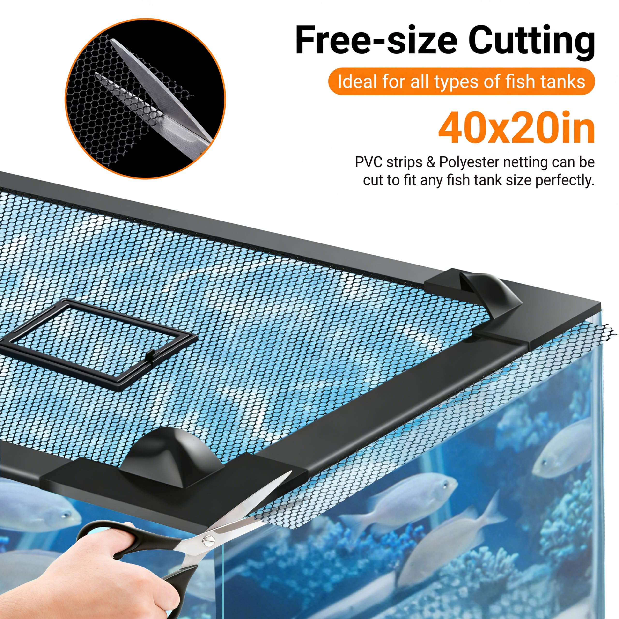 Couvercle d'aquarium magnétique pour réservoir de poissons – Image 7