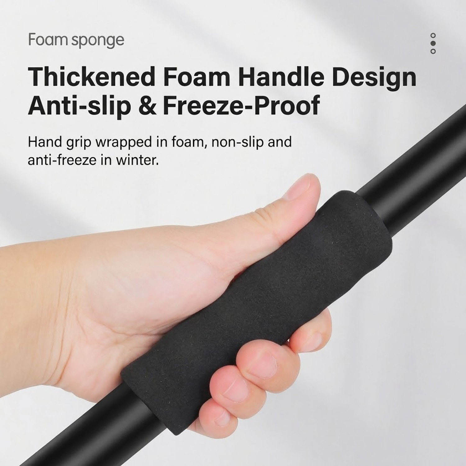 Portable Telescope Snow Shovel With Non-Slip, Removable Handle & Thickened Blade — image 4