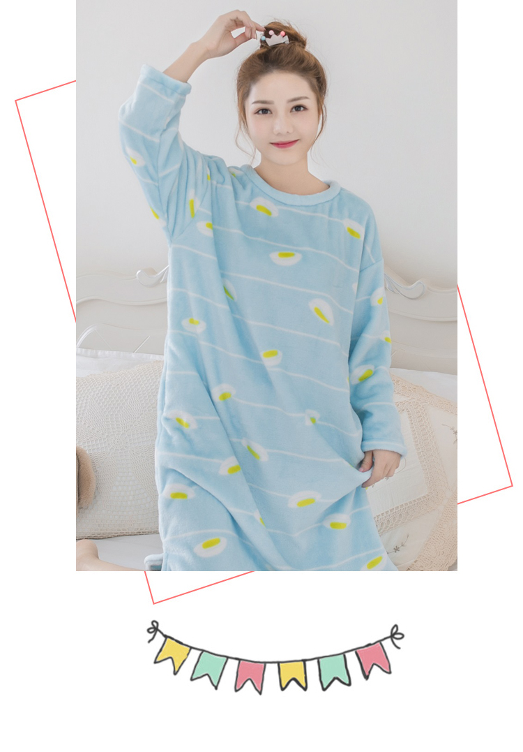 Title 1, Long Sleeves Long Loose Padded Pajamas