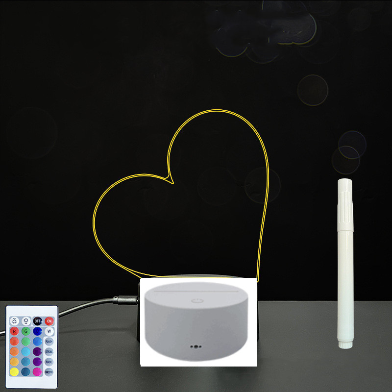 3D Acrylic Board Handwriting Message Board LED Light - Image 43