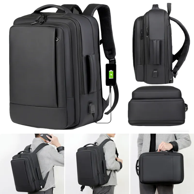 16 Inch Laptop Backpack Waterproof USB Rucksack