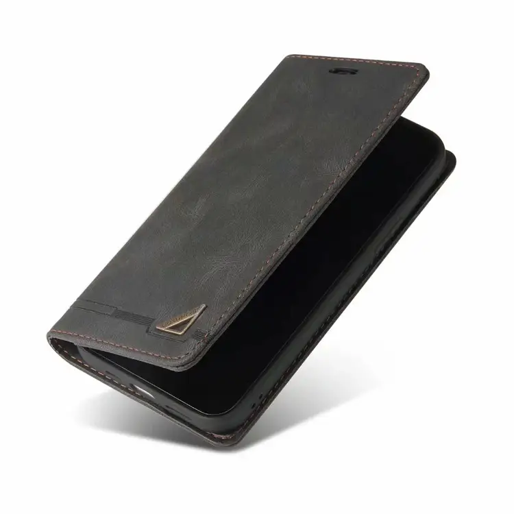 Solid Color Protective Case POCOX3nfc Suction Flip Wallet Insert Card Leather Case