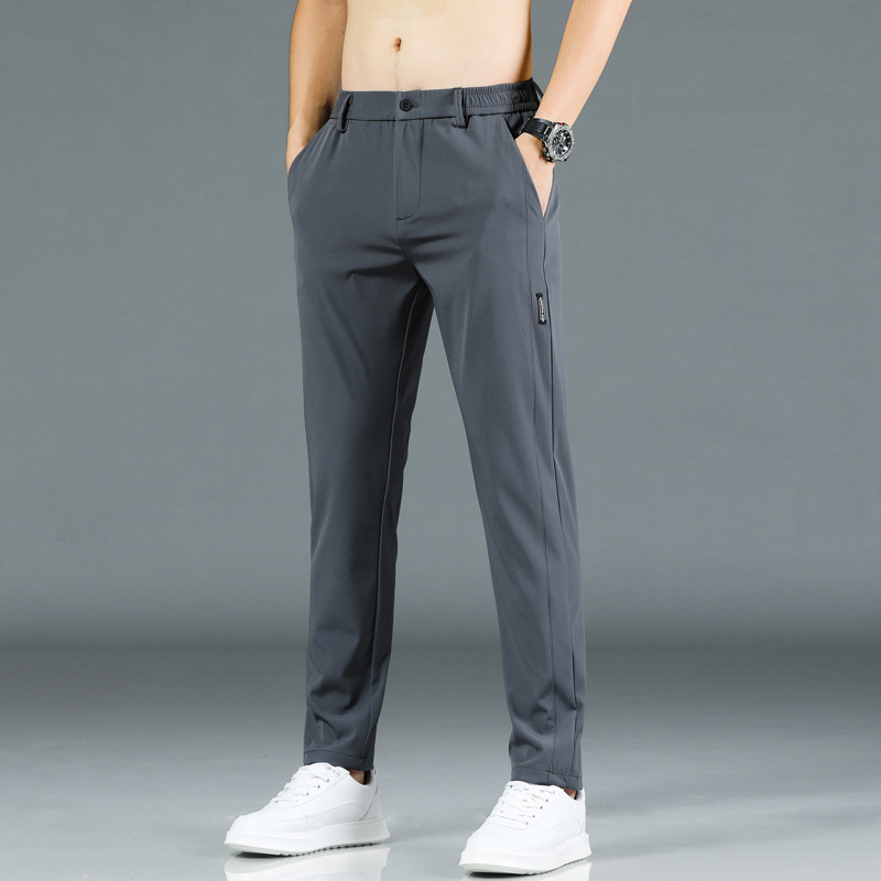 Title 3, Herren Casual Hose Eisseide Herrenhose Gerade F...