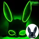 Fluorescent Green Black Bunny