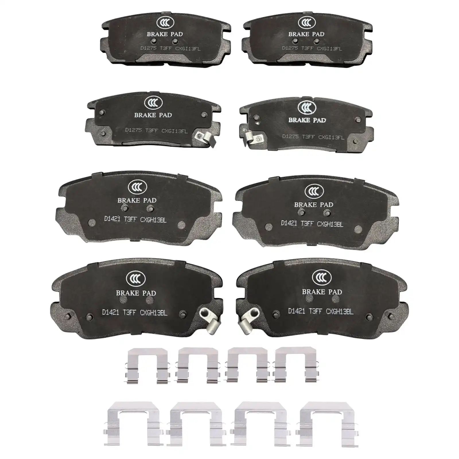 Front & Rear Ceramic Brake Pads For Chevrolet Equinox GMC Terrain 2010 - 2017