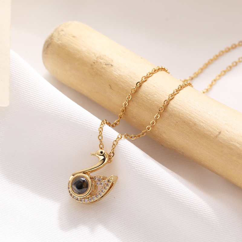 A Hundred Languages Of Swan Love Projection Clavicle Chain