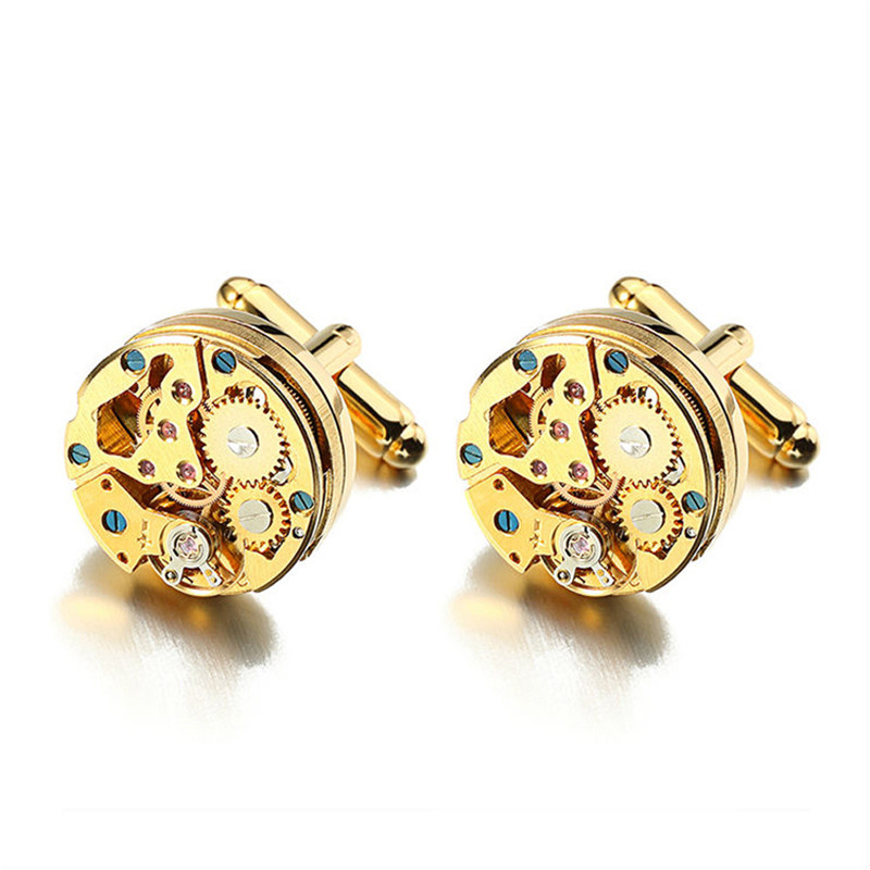 Round Stainless Steel Cufflinks