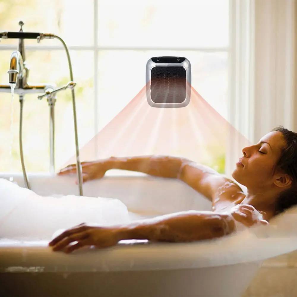 Wall Plug In Heater Fan Ceramic Space Low Energy 3S Fast Heating -Remote — image 2