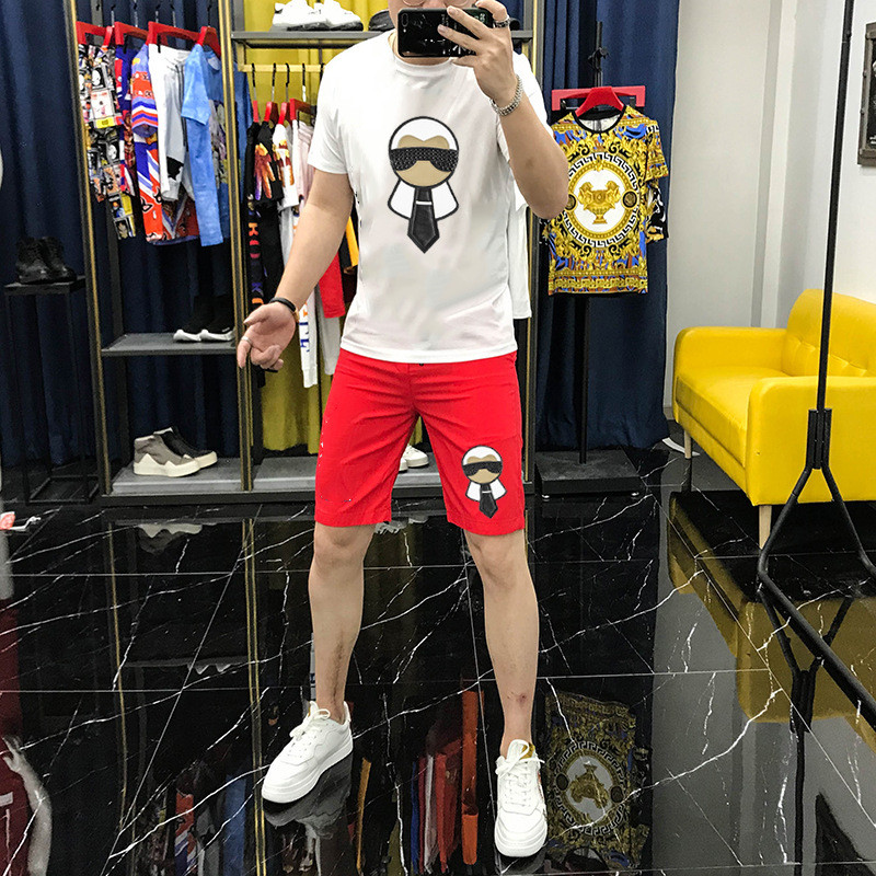 T-shirt Shorts Suit European Station Street Fashion Two-piece Suit