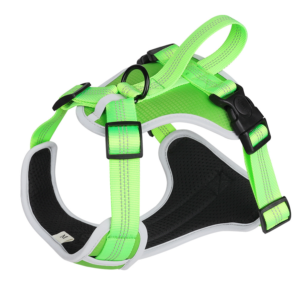 Man holding the Explosion-proof Big Dog Chest Strap Vest Pet Hand Holding Rope