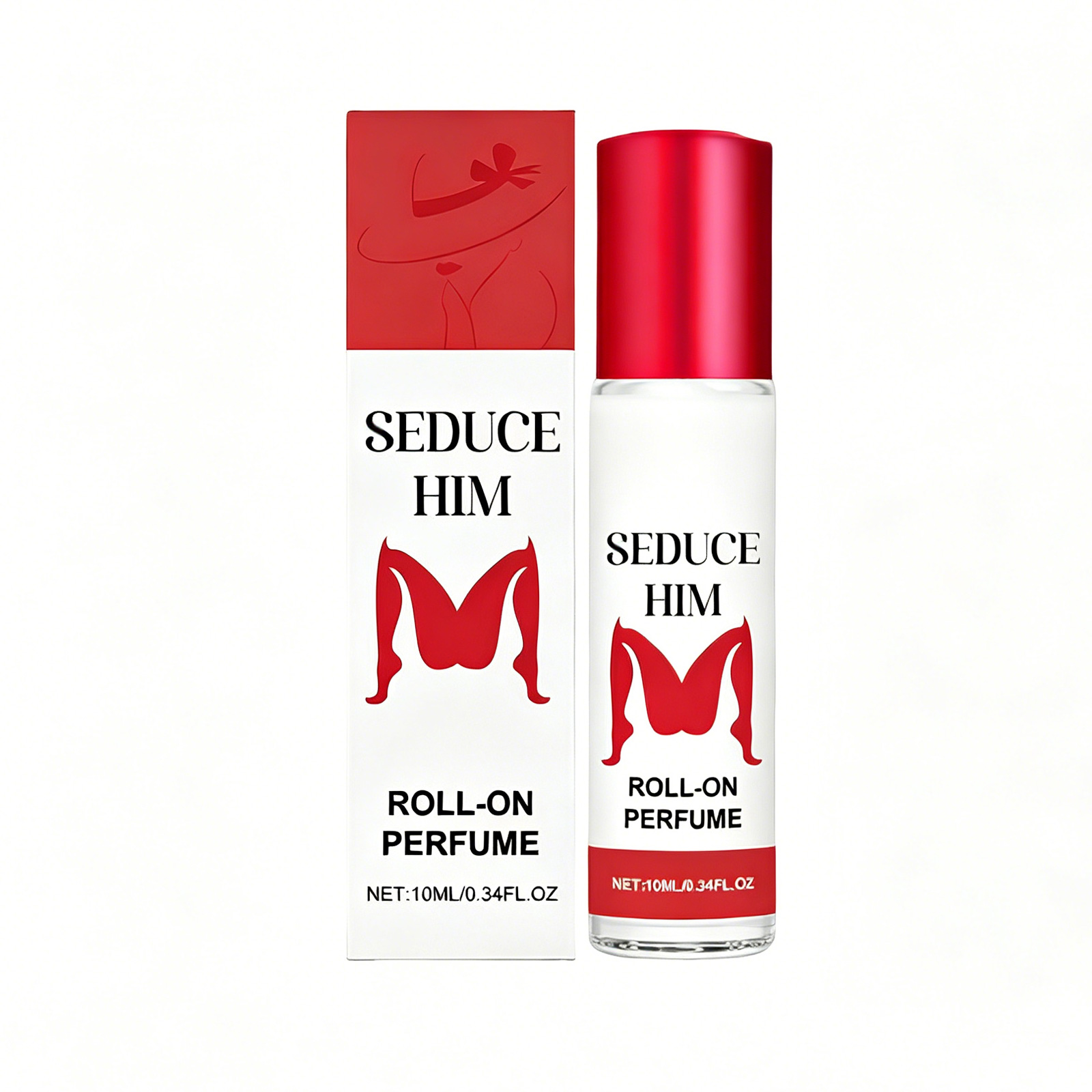 Seduce Him Pheromone Roll-On Perfume For Women, Long Lasting Fruity Floral Attraction Perfume Oil Portable Dating Charm Fragrance 10ml