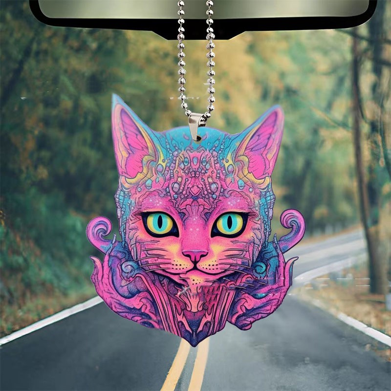 Title 3, Creative Colorful Cat Automobile Hanging Ornament