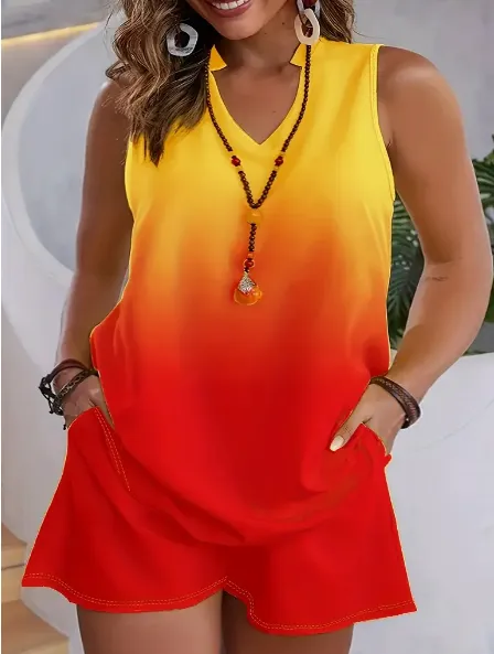 Women's Casual And Comfortable Sleeveless Two piece Set Multicolour - Shop at LoveMi