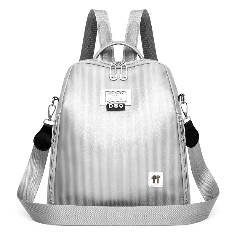 All-match School Bag Travel Small Backpack Female Bag - Grey