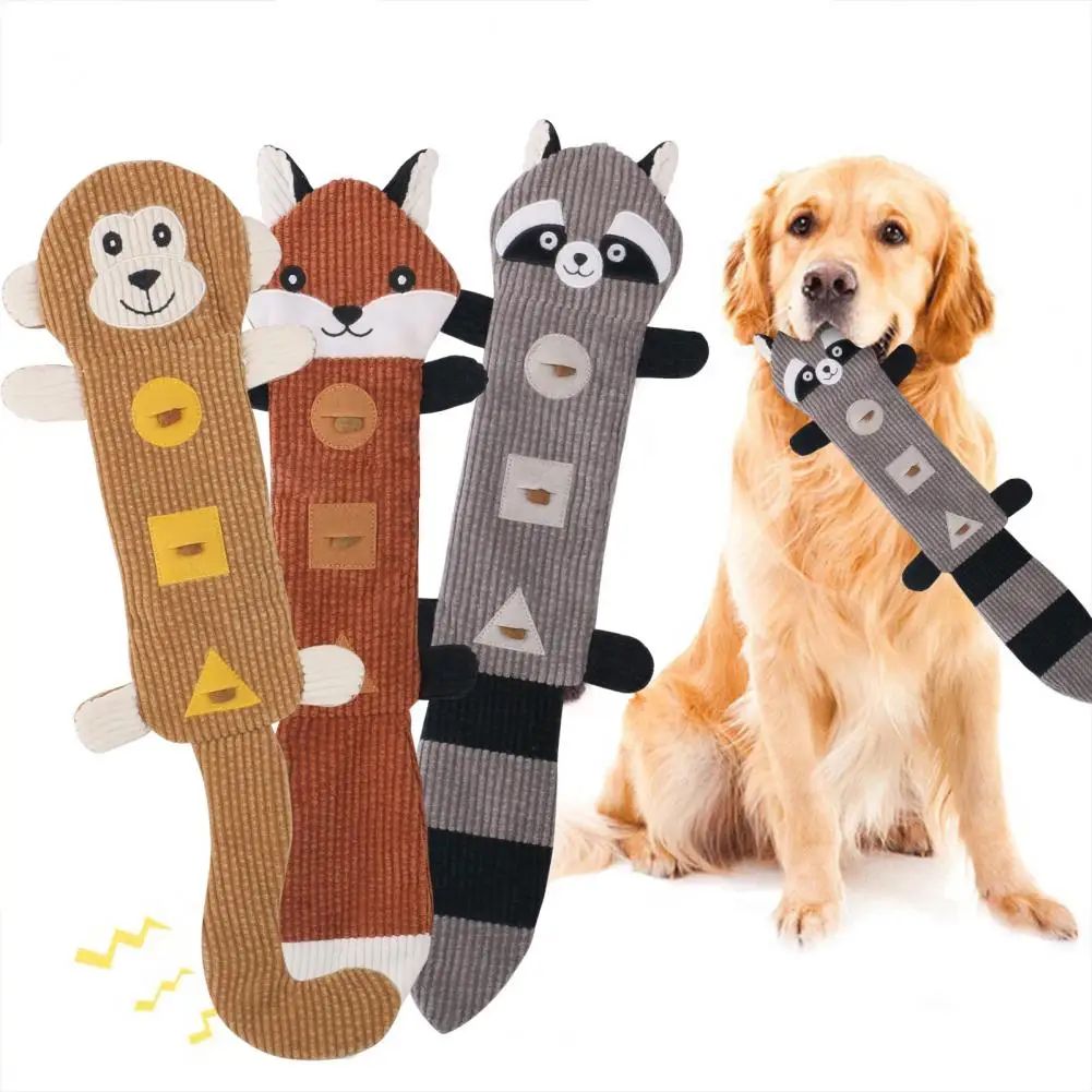 لعبة كلب متينة للأسنان مقاومة للعض لعبة مضغ للكلاب مزودة بصاص صوتي لتوزيع المكافآت ومناسبة للجراء