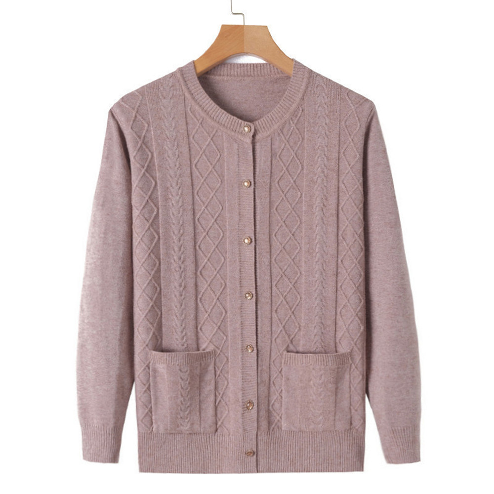 Mother's Knitted Wool Cardigan Clothes