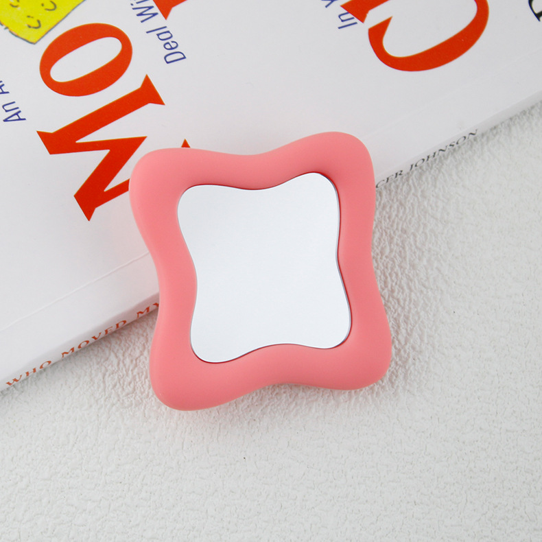 Irregular Mirror Transparent Air Bag Bracket Ins Blogger The Same Model Mobile Phone Bracket - Image 2