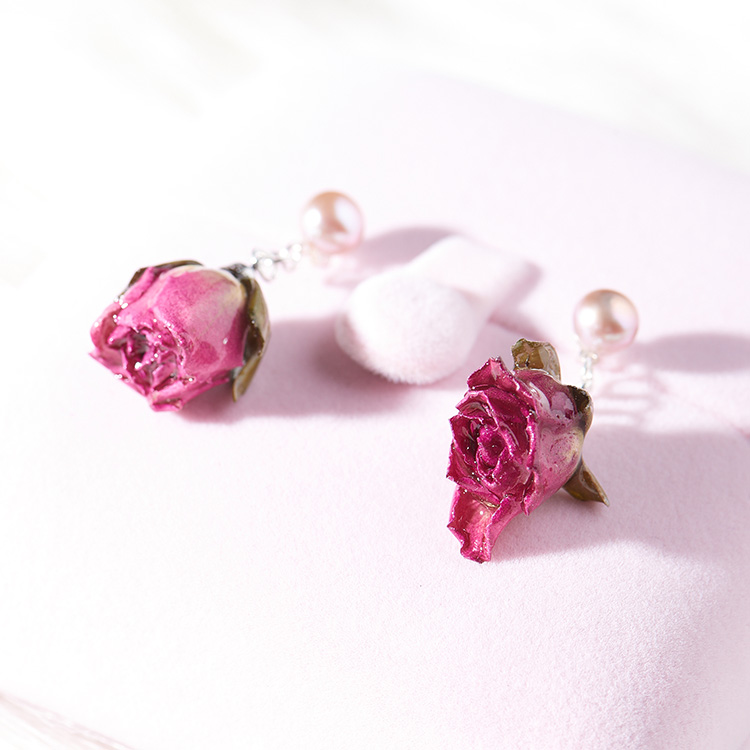 Title 10, Anti Allergic Earrings Flower Eternal Long Styl...