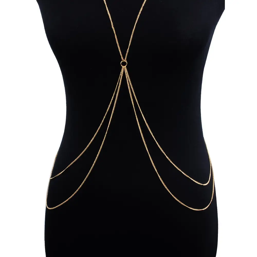 European And American Cross Double-layer Bikini Chain