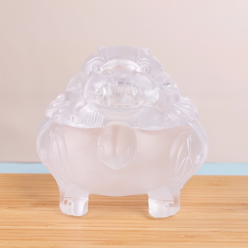 Glaze Lion Incense Burner Household Desk Ornaments