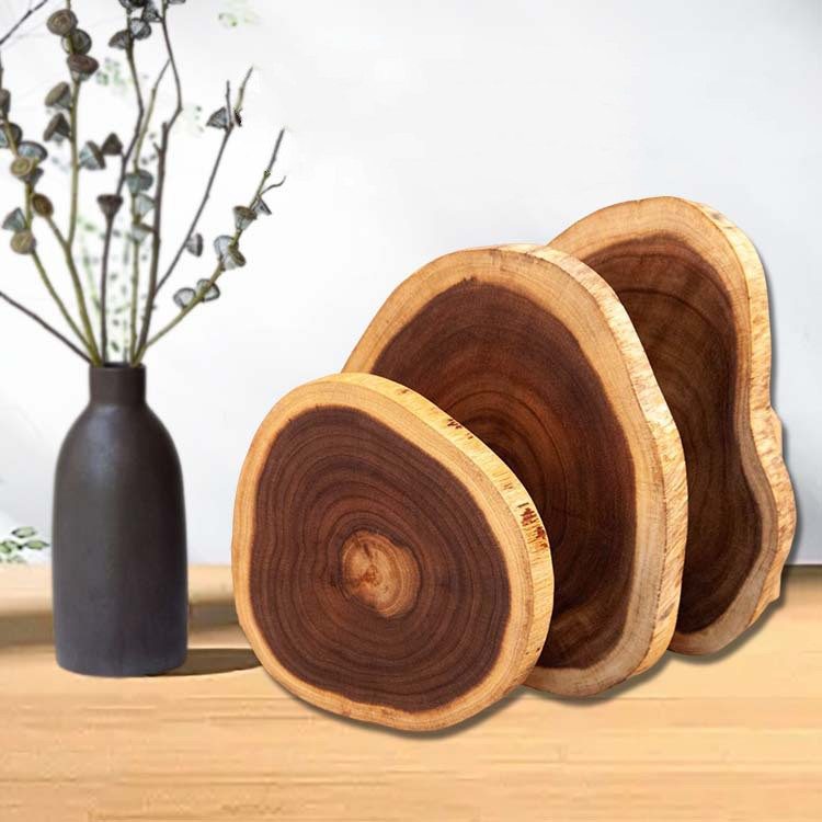 Home Acacia Wood Irregular Board (Picture color-S)