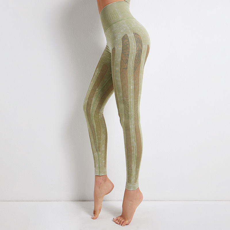 Title 7, Damen Yoga-Hose mit Mesh-Einsätzen, schnell tro...