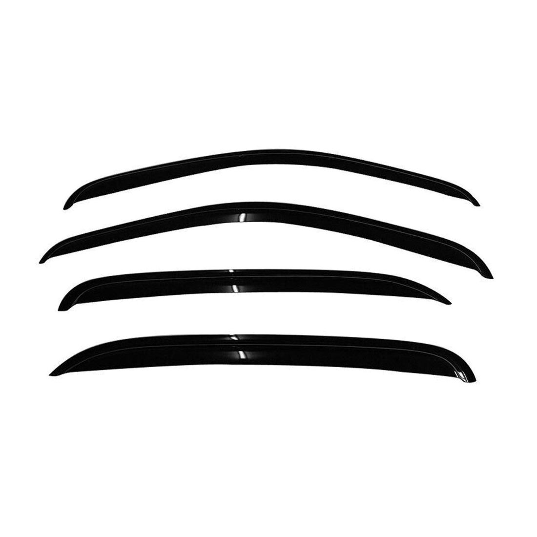 Fits 07-14 Chevy Silverado GMC Sierra Crew Cab Window Visors Rain Sun Guard Vent