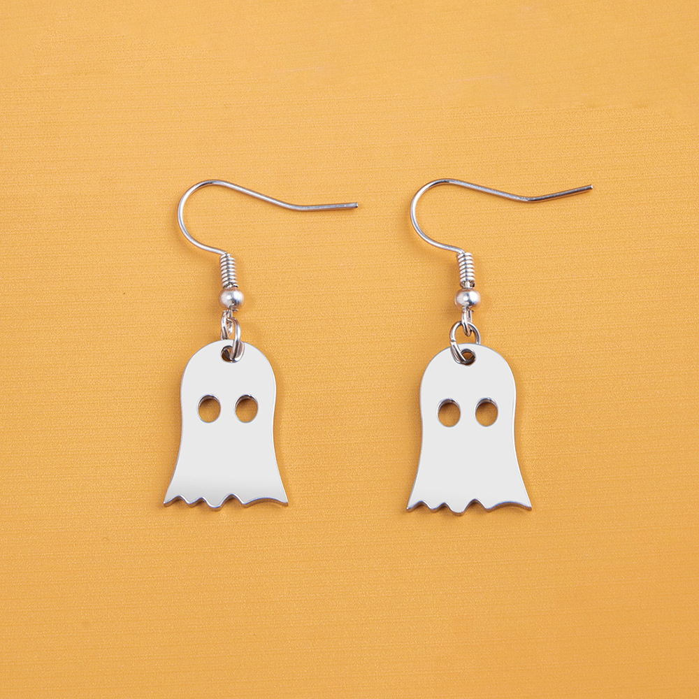 Little Ghost Stainless Steel Earrings - Image 8