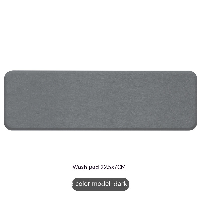 Dark Gray Toiletries Mat