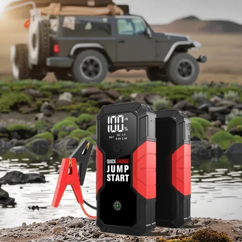 Car J Ump Starter 600A 12V Starting Device Power Bank Car Battery Booster Charger With Flashlight