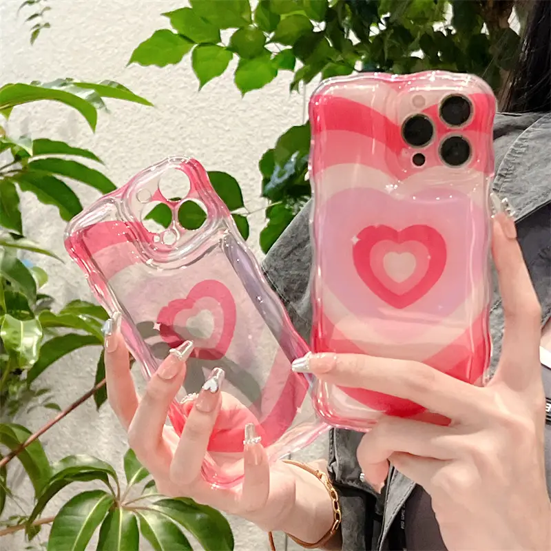 Overlapping Love Bracket Silicone Phone Case
