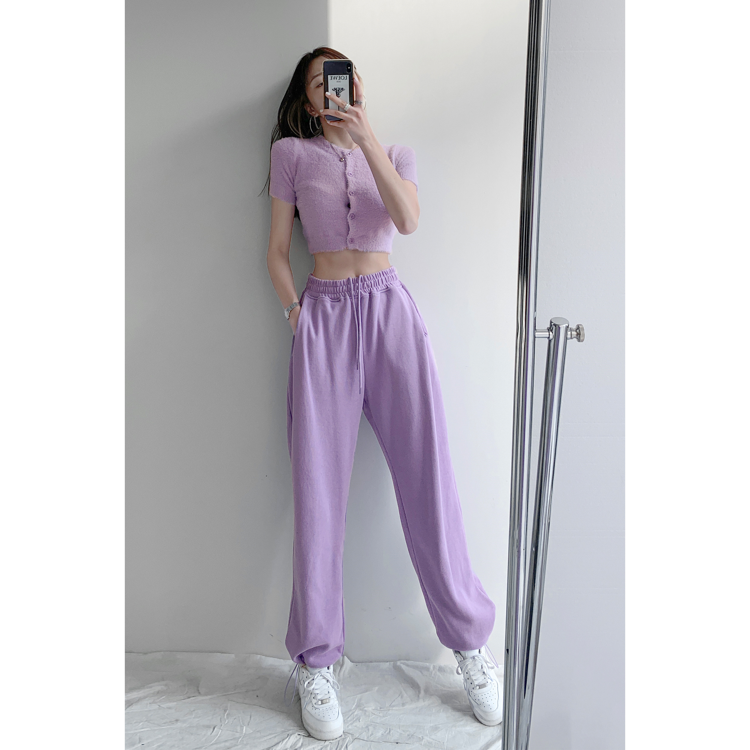 Title 18, Amerikanische lockere Sweatpants für Damen, fig...