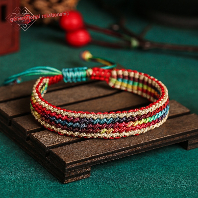 Dragon Knot Colorful Braided Rope Hand Weaving Bracelet