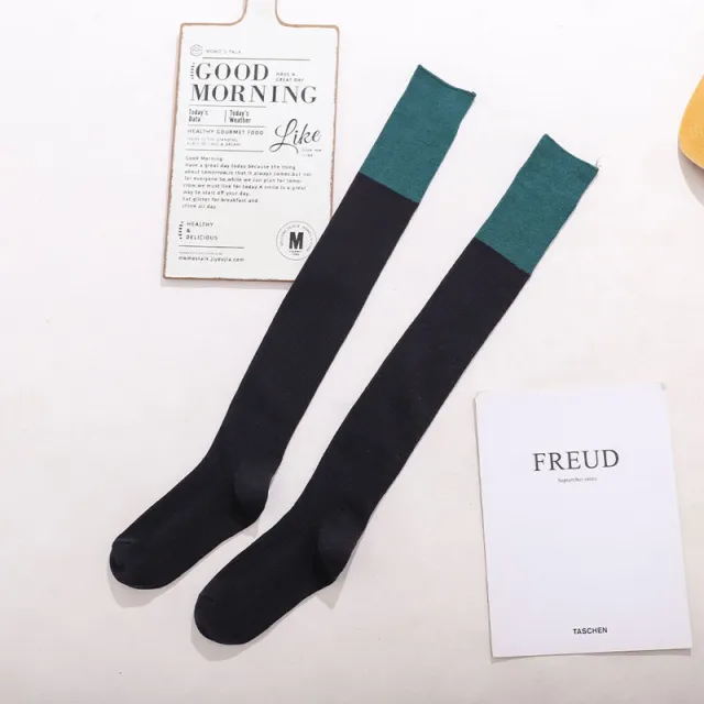 Harajuku Women's Stockings And Stockings Dark Green Edge - Shop at LoveMi