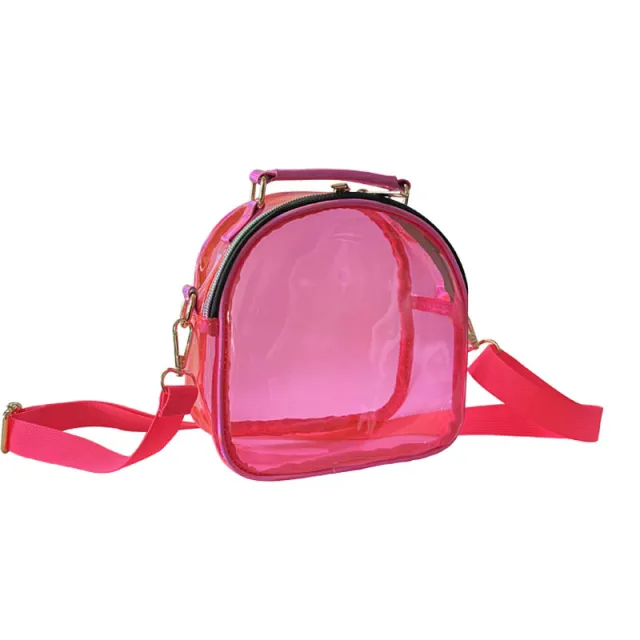 Women's Fashion Laser Transparent Single Shoulder Crossbody Bag Rose - Shop at LoveMi