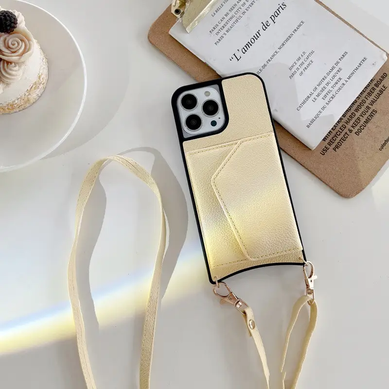 Solid Color Mobile Phone Case With Mirror