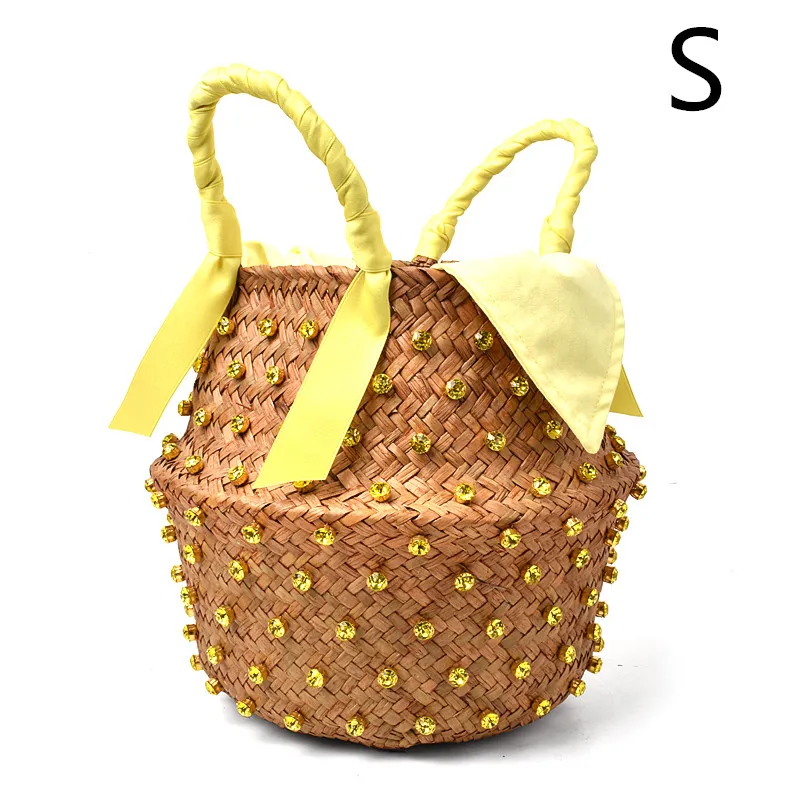 Hand-stitched holiday clutch - Yellow