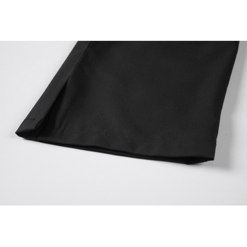 The New Spring Straight Summer High Waist Thin Small Drape Black Wide Legs