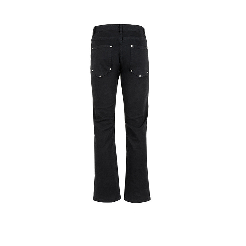 Title 3, Unisex Black And White High Street Jeans